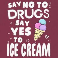 Red Ribbon Squad Week Say No To Say Yes To ICE CREAM 16oz Travel Tumbler