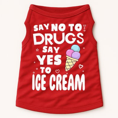 Red Ribbon Squad Week Say No To Say Yes To ICE CREAM Doggie Tank