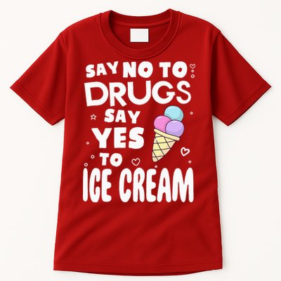 Red Ribbon Squad Week Say No To Say Yes To ICE CREAM Tall T-Shirt