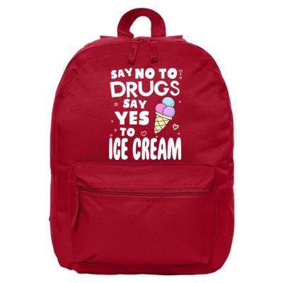 Red Ribbon Squad Week Say No To Say Yes To ICE CREAM 16 in Basic Backpack