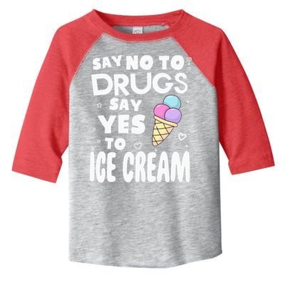 Red Ribbon Squad Week Say No To Say Yes To ICE CREAM Toddler Fine Jersey T-Shirt