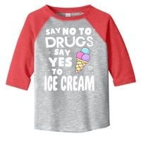 Red Ribbon Squad Week Say No To Say Yes To ICE CREAM Toddler Fine Jersey T-Shirt