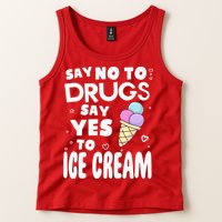 Red Ribbon Squad Week Say No To Say Yes To ICE CREAM Tank Top