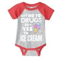 Red Ribbon Squad Week Say No To Say Yes To ICE CREAM Infant Baby Jersey Bodysuit