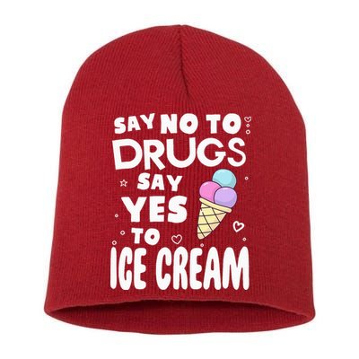 Red Ribbon Squad Week Say No To Say Yes To ICE CREAM Short Acrylic Beanie