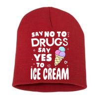 Red Ribbon Squad Week Say No To Say Yes To ICE CREAM Short Acrylic Beanie