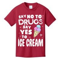 Red Ribbon Squad Week Say No To Say Yes To ICE CREAM Kids T-Shirt