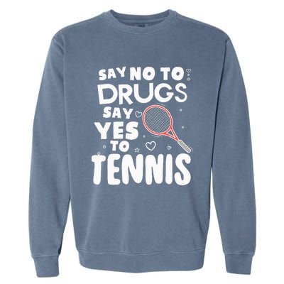 Red Ribbon Squad Week Say No To Say Yes To Tennis Garment-Dyed Sweatshirt