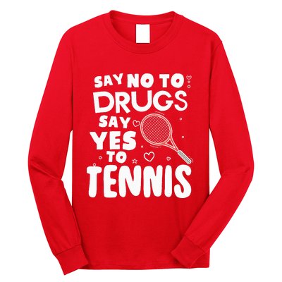 Red Ribbon Squad Week Say No To Say Yes To Tennis Long Sleeve Shirt