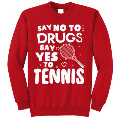 Red Ribbon Squad Week Say No To Say Yes To Tennis Sweatshirt