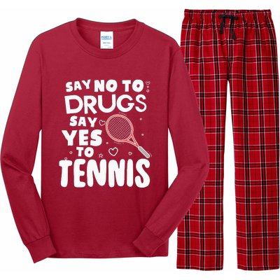 Red Ribbon Squad Week Say No To Say Yes To Tennis Long Sleeve Pajama Set