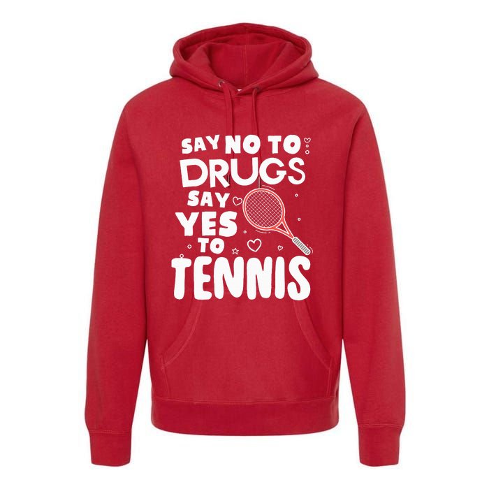 Red Ribbon Squad Week Say No To Say Yes To Tennis Premium Hoodie