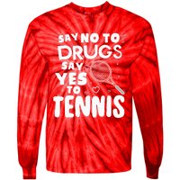 Red Ribbon Squad Week Say No To Say Yes To Tennis Tie-Dye Long Sleeve Shirt