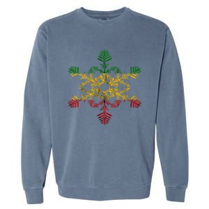 Rasta Reggae Snowflake Xmas Rasta Christmas Rastafari Roots Meaningful Gift Garment-Dyed Sweatshirt