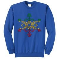 Rasta Reggae Snowflake Xmas Rasta Christmas Rastafari Roots Meaningful Gift Tall Sweatshirt