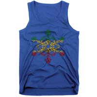 Rasta Reggae Snowflake Xmas Rasta Christmas Rastafari Roots Meaningful Gift Tank Top