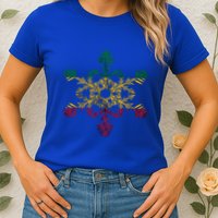 Rasta Reggae Snowflake Xmas Rasta Christmas Rastafari Roots Meaningful Gift Womens T-Shirt