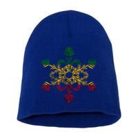 Rasta Reggae Snowflake Xmas Rasta Christmas Rastafari Roots Meaningful Gift Short Acrylic Beanie