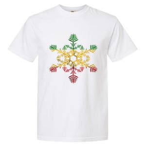 Rasta Reggae Snowflake Xmas Rasta Christmas Rastafari Roots Meaningful Gift Garment-Dyed Heavyweight T-Shirt