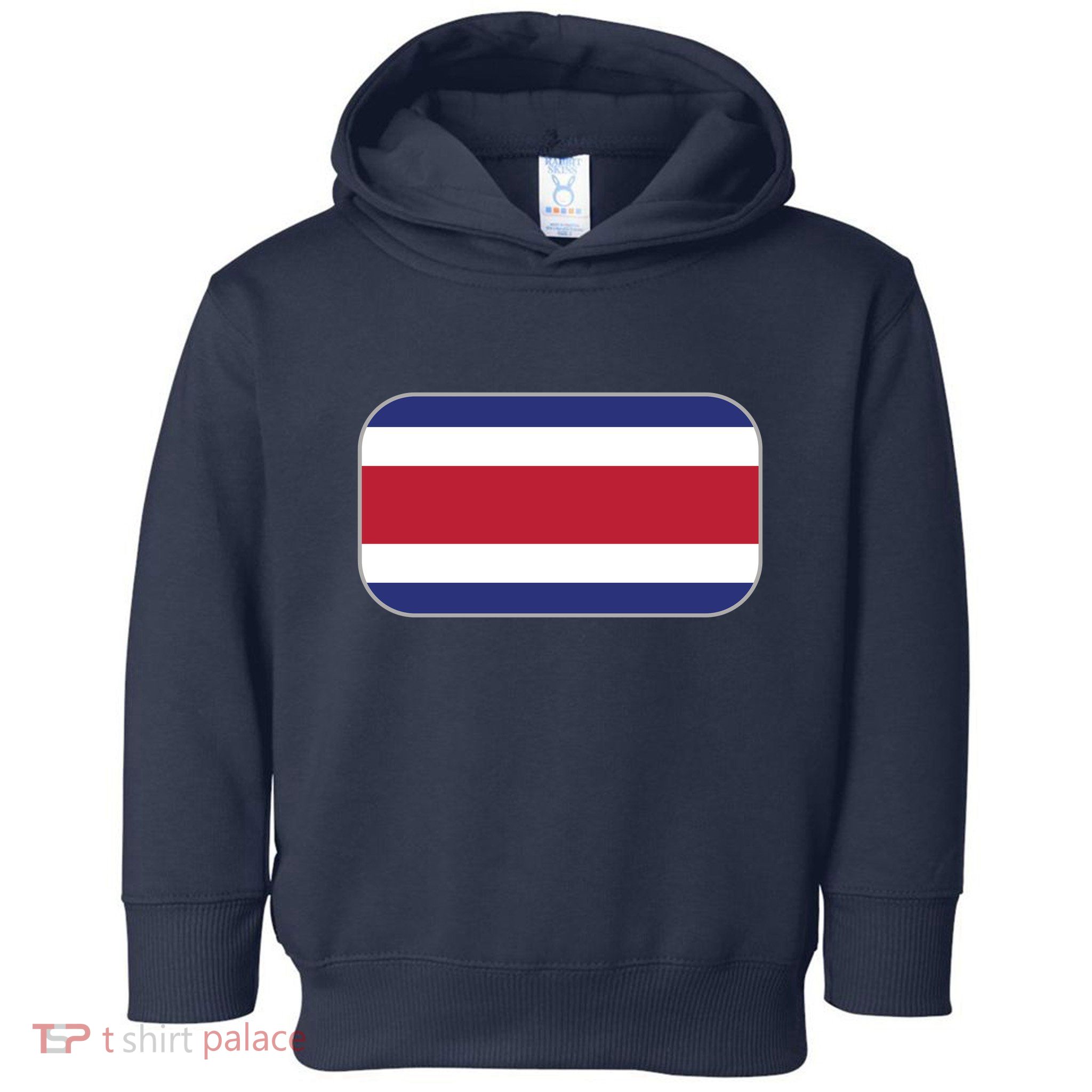 Rosta Rica Soccer Team 2022 World Cup Costa Rican Flag Toddler Hoodie