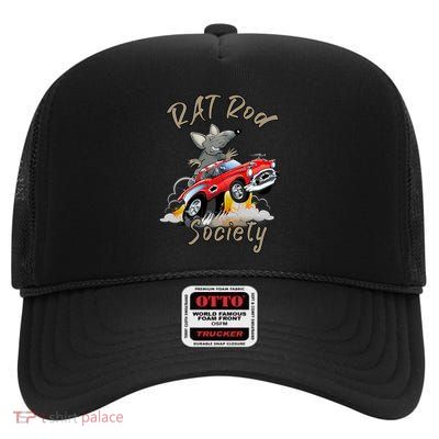 Rat Rod Society High Crown Mesh Back Trucker Hat