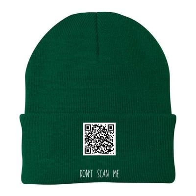 Rick Roll Small Qr Scan Code Funny Joke Knit Cap Winter Beanie