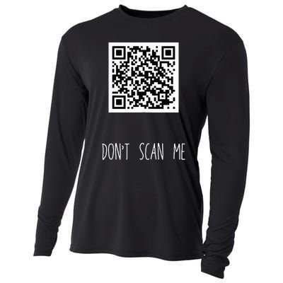 Rick Roll Small Qr Scan Code Funny Joke Cooling Performance Long Sleeve Crew