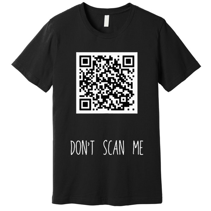 Rick Roll Small Qr Scan Code Funny Joke Premium T-Shirt