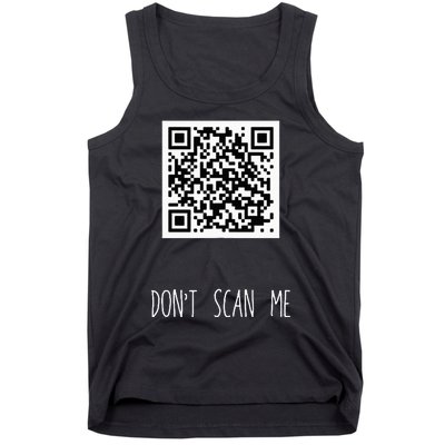 Rick Roll Small Qr Scan Code Funny Joke Tank Top