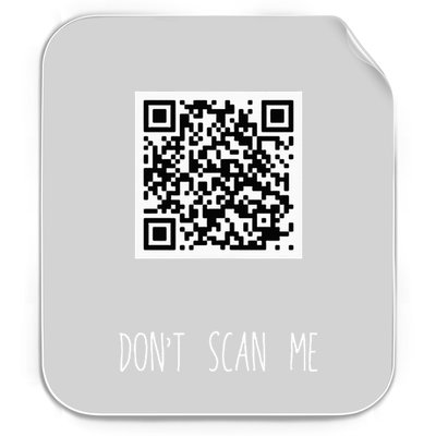Rick Roll Small Qr Scan Code Funny Joke Permanent Decal Sticker
