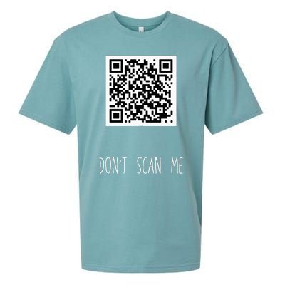 Rick Roll Small Qr Scan Code Funny Joke Sueded Cloud Jersey T-Shirt