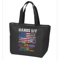 Resist Resistance Statue Of Liberty Hands Off Protest  Zip Tote Bag