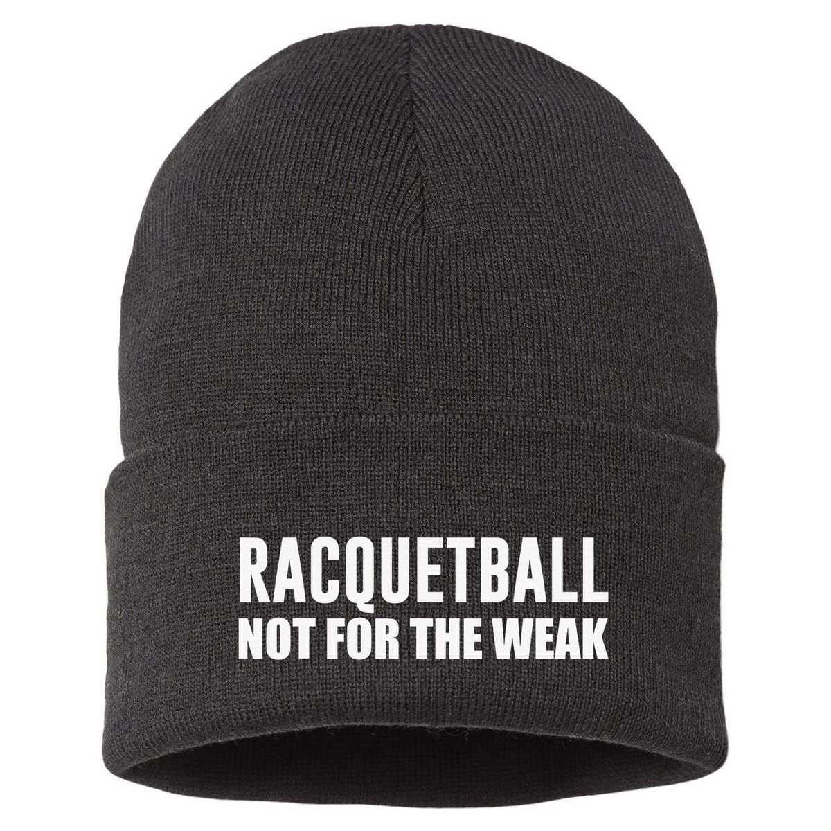 Racquetball Raquet Sport Player Sorry Cant Racquetball Sustainable Knit Beanie