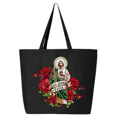 Red Roses San Judas Tadeo Con Bandera De MéXico 25L Jumbo Tote