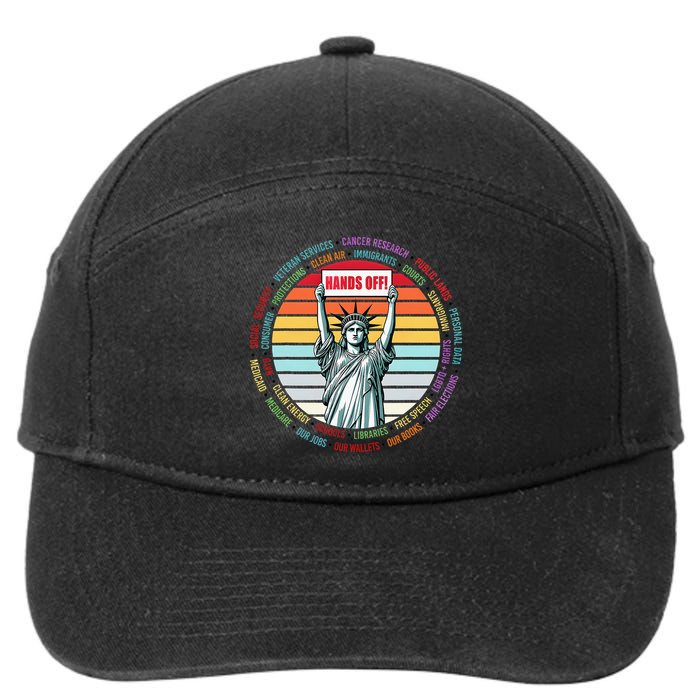 Resist Resistance Statue Of Liberty Hands Off Protest 7-Panel Snapback Hat