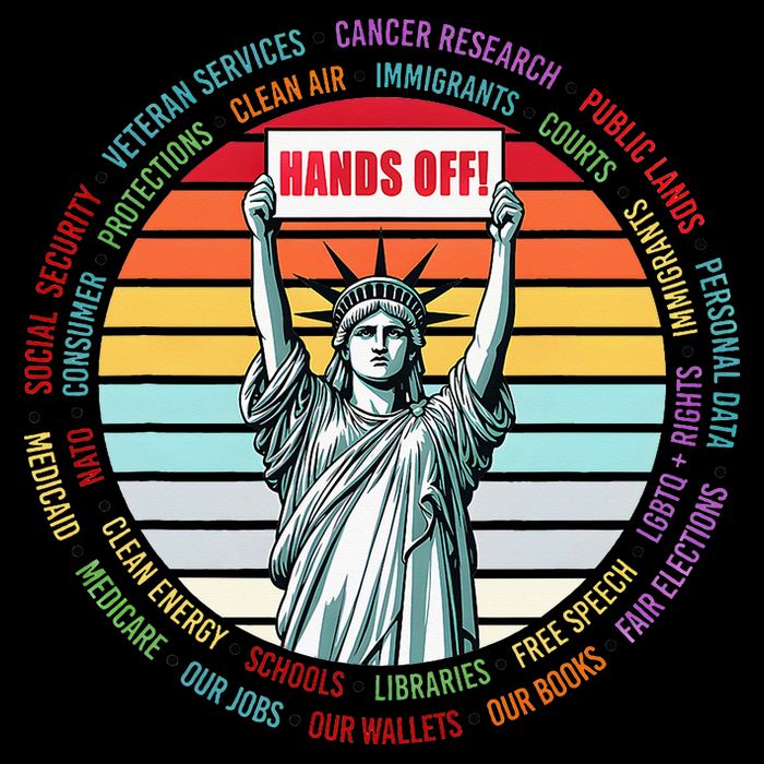 Resist Resistance Statue Of Liberty Hands Off Protest 7-Panel Snapback Hat