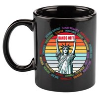 Resist Resistance Statue Of Liberty Hands Off Protest 11oz C Handle Ceramic Mug
