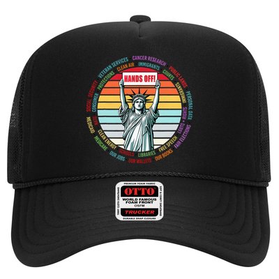 Resist Resistance Statue Of Liberty Hands Off Protest Trucker Hat