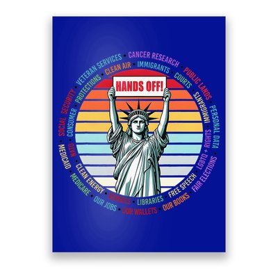 Resist Resistance Statue Of Liberty Hands Off Protest Poster