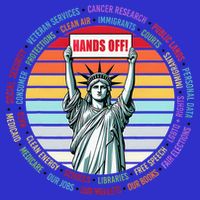 Resist Resistance Statue Of Liberty Hands Off Protest Toddler Hoodie