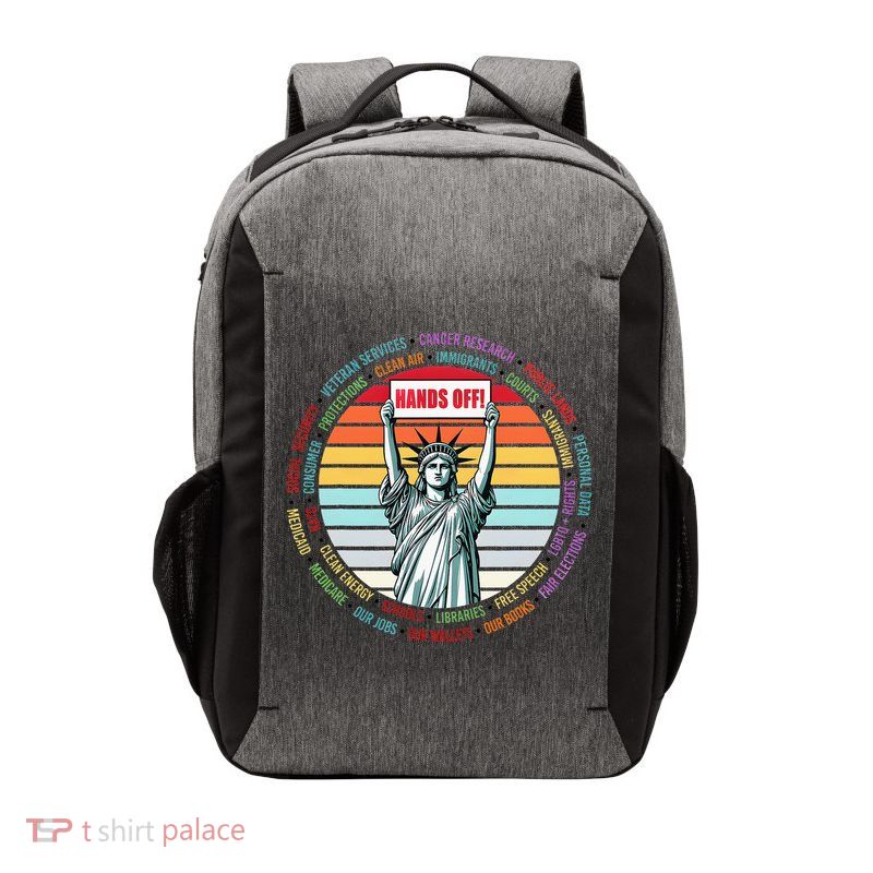 Resist Resistance Statue Of Liberty Hands Off Protest Vector Backpack
