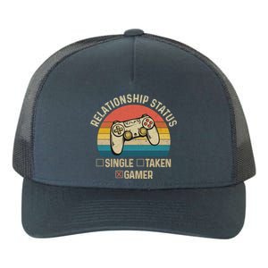 Retro Relationship Status Gamer Video Game Valentines Day Cool Gift Yupoong Adult 5-Panel Trucker Hat