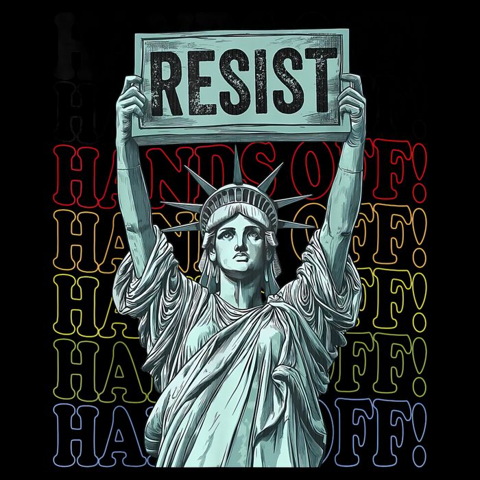 Resist Resistance Statue Of Liberty Hands Off Protest   16 in Basic Backpack