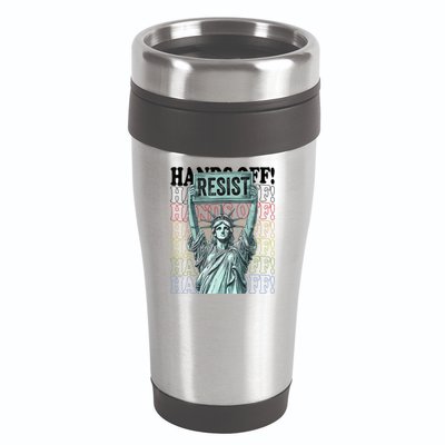 Resist Resistance Statue Of Liberty Hands Off Protest   16oz Travel Tumbler
