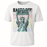 Resist Resistance Statue Of Liberty Hands Off Protest   Cooling Performance Crew T-Shirt