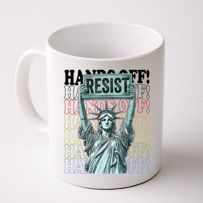 Resist Resistance Statue Of Liberty Hands Off Protest   Mug