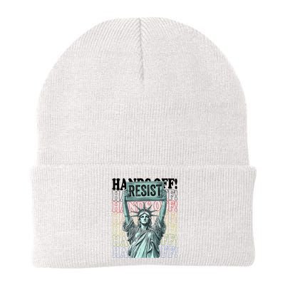 Resist Resistance Statue Of Liberty Hands Off Protest   Beanie