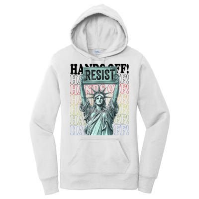 Resist Resistance Statue Of Liberty Hands Off Protest   Women's Pullover Hoodie