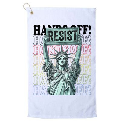 Resist Resistance Statue Of Liberty Hands Off Protest   Golf Towel