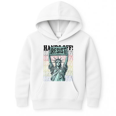 Resist Resistance Statue Of Liberty Hands Off Protest   Kids Hoodie
